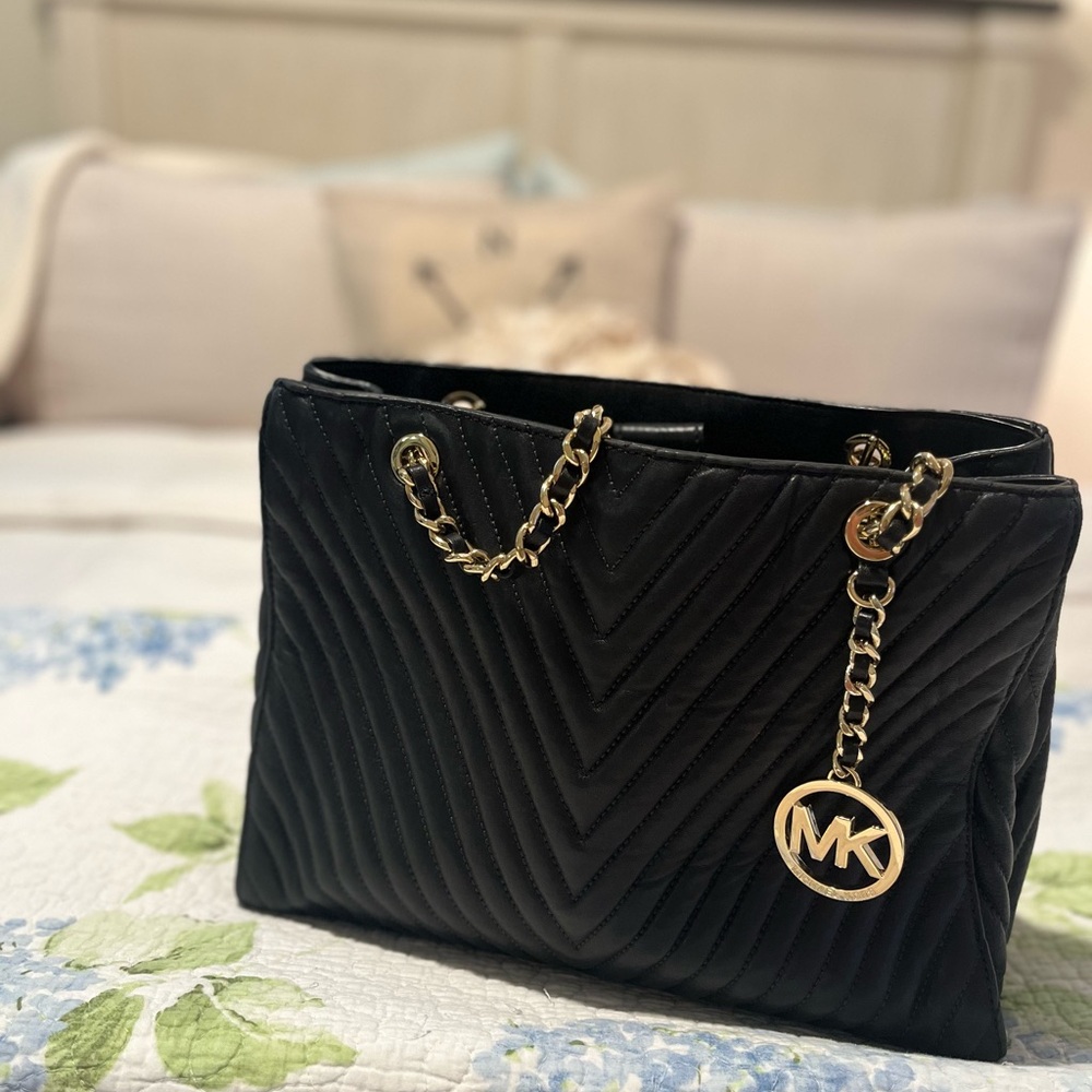 Michael Kors Black Quilted Women's Bag